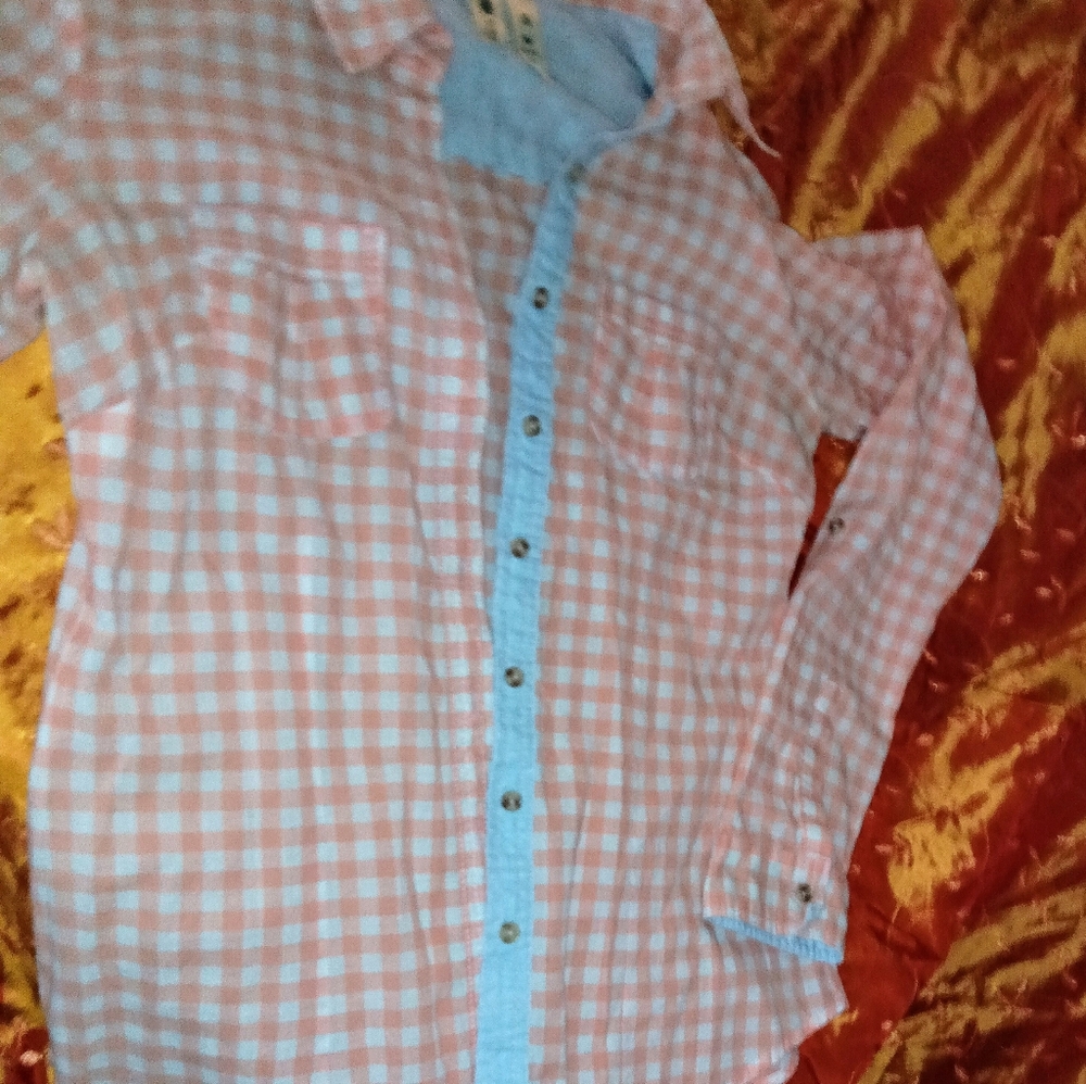 Checkered button down